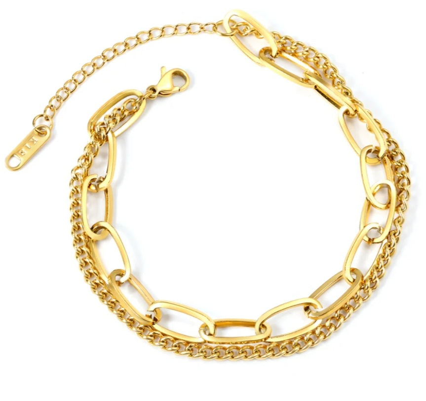 Orla Double Chain Bracelet
