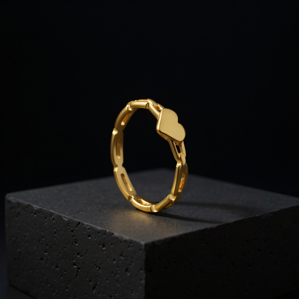 Oceane Heart Ring | 18K Gold Plated