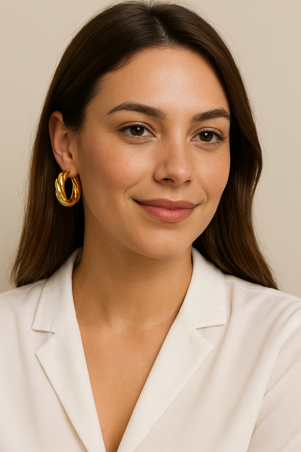 Odelia Twist Hoop Earrings