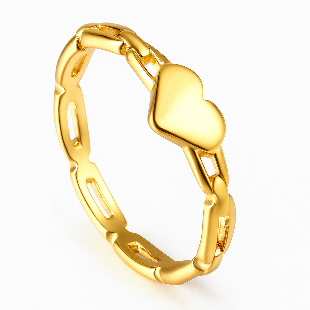 Oceane Heart Ring | 18K Gold Plated