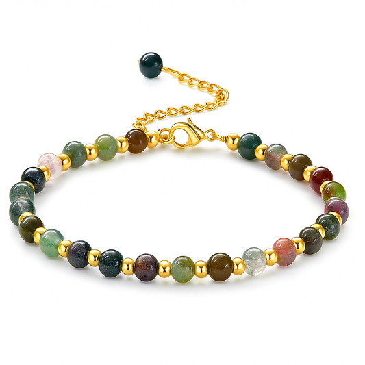 Rhea Beaded Bracelet |14 K Gold Plated