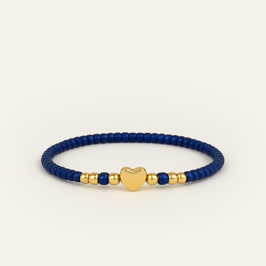 Rumia Beaded Bracelet | 14K Gold Plated