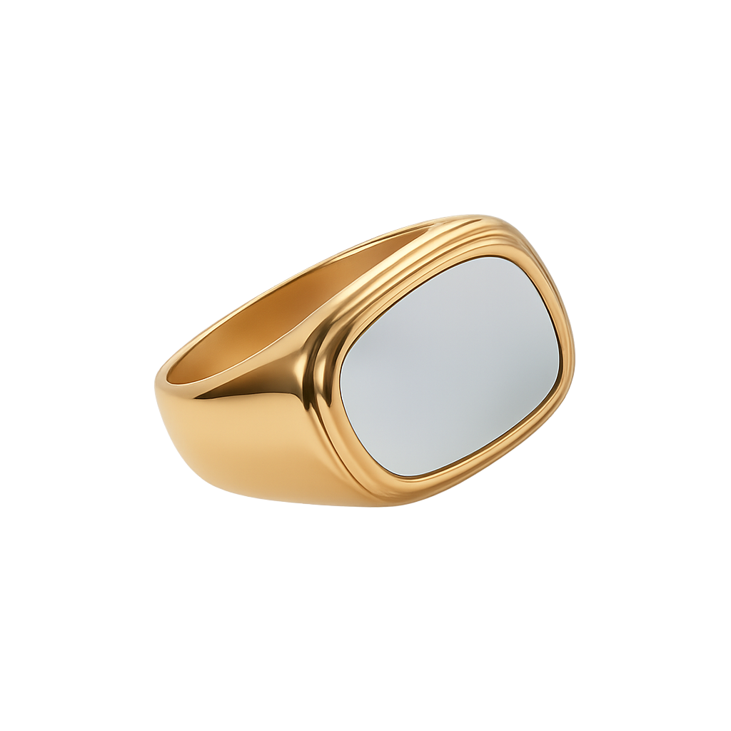 Raya Signet Ring | 18K Gold Plated