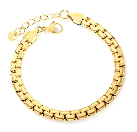 Oval Flat Edge Bracelet