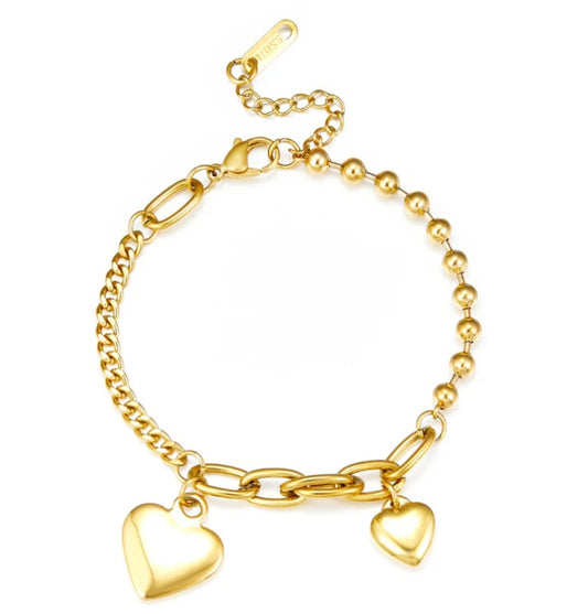 Olivia Heart Charm Bracelet