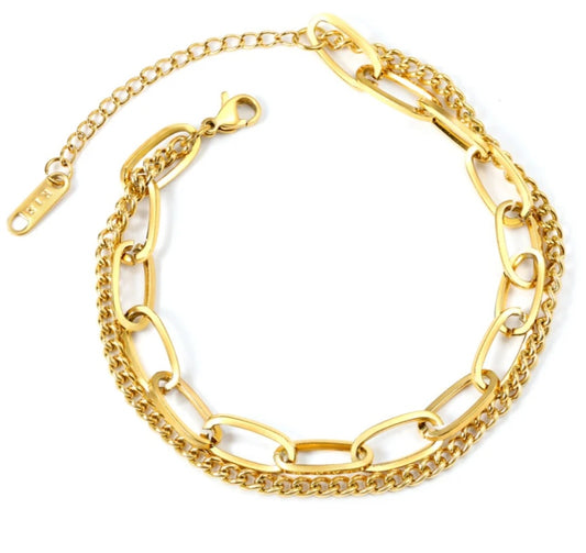Orla Double Chain Bracelet