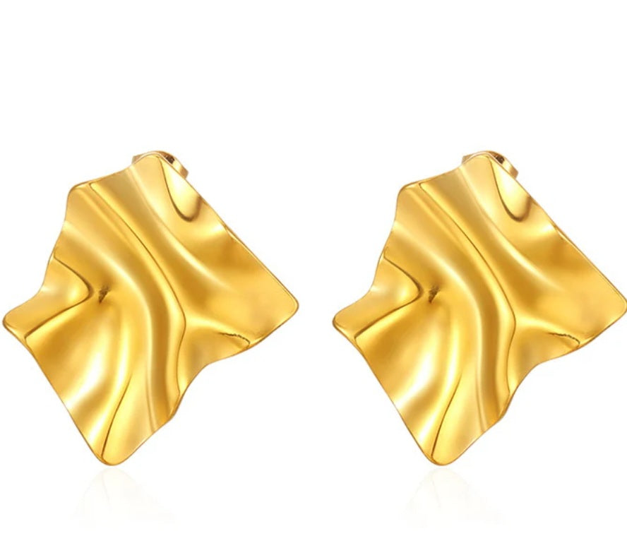 Olana Irregular Textured Earrings