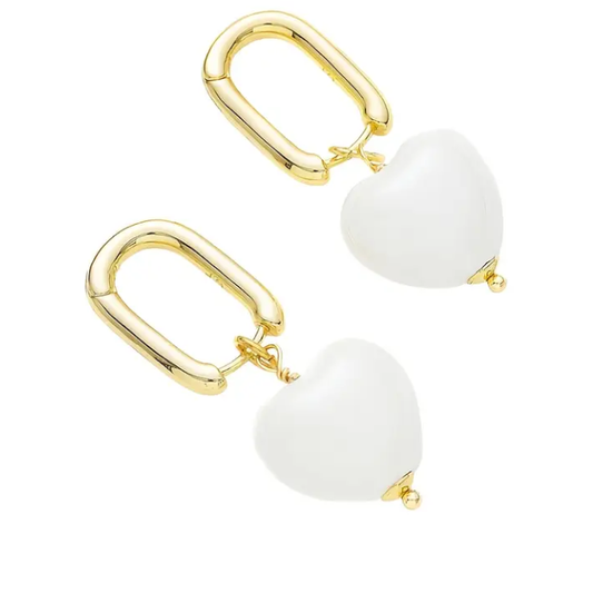 Reign Heart Earrings | 18K Gold Plated