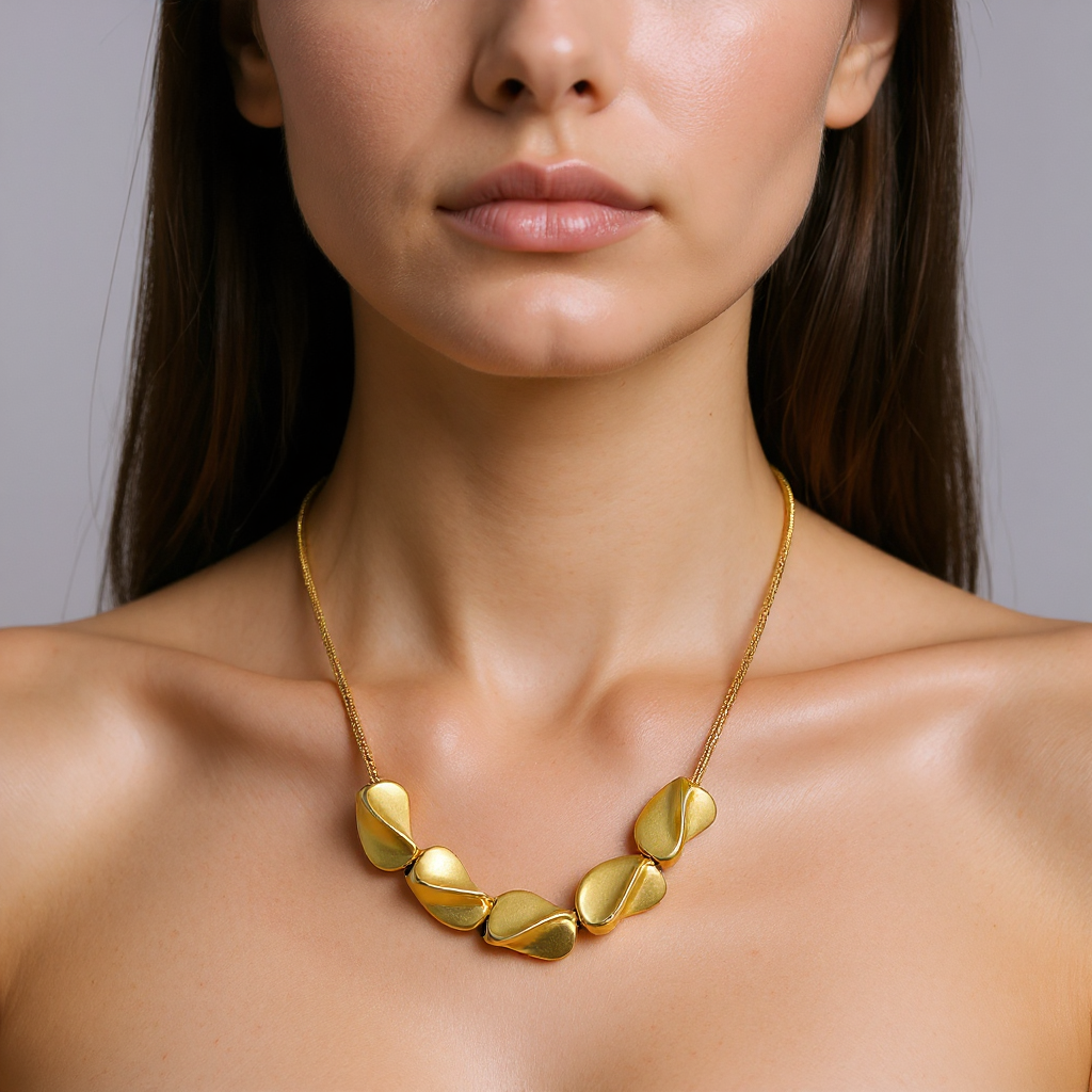 Opal 5 Beads Necklace