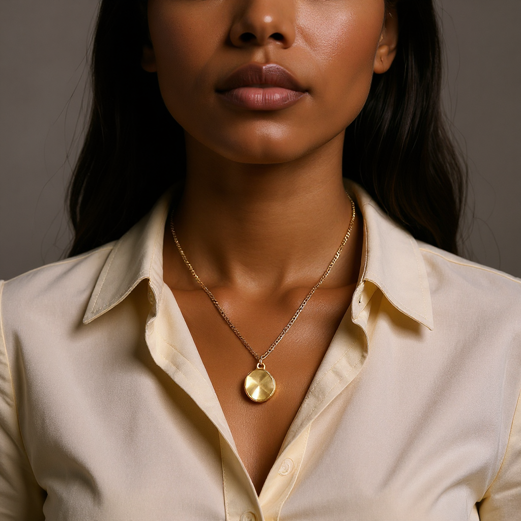 Odella Uneven Oval Necklace