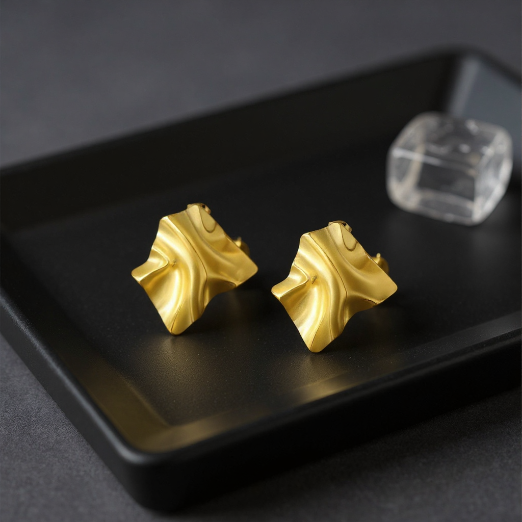 Olana Irregular Textured Earrings