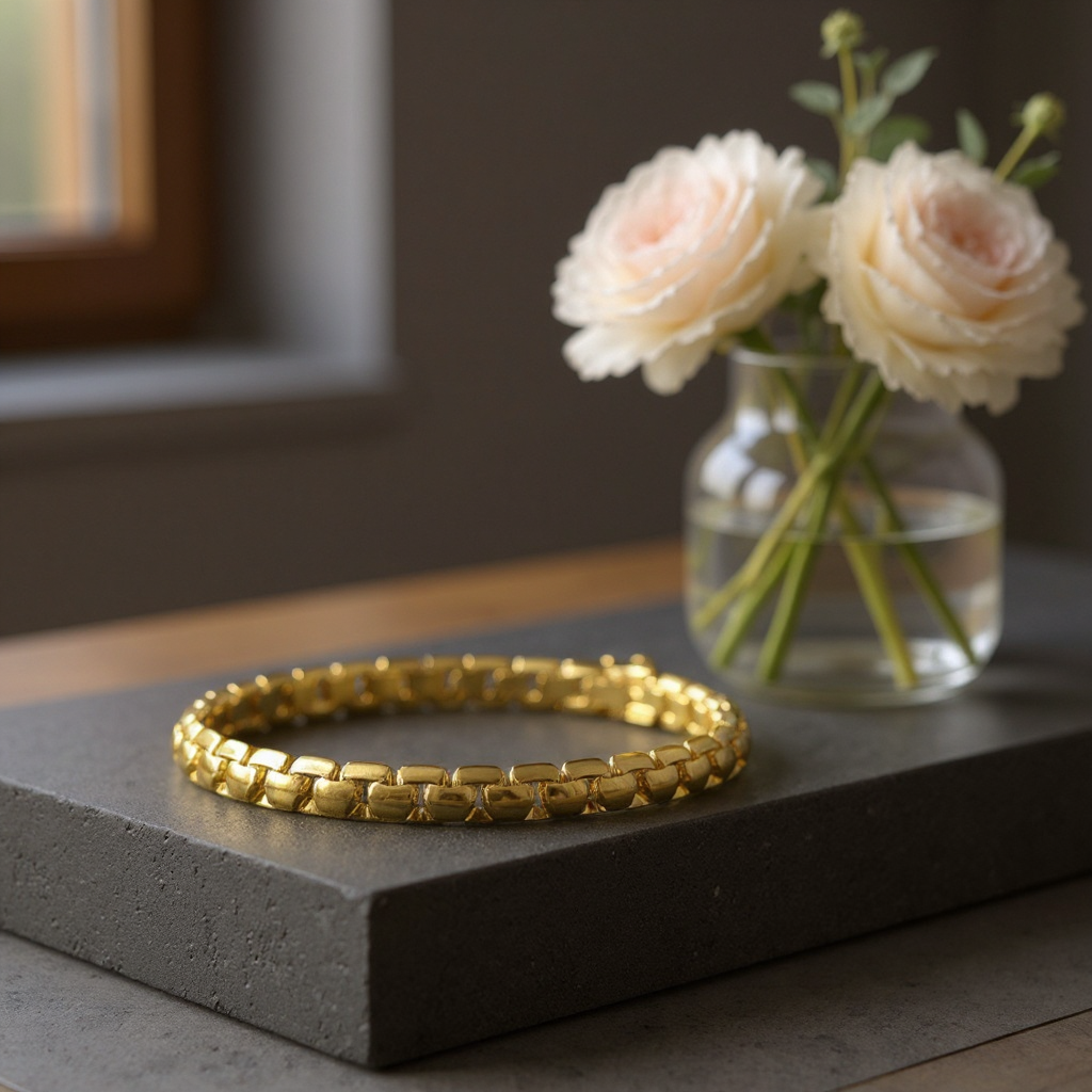 Oval Flat Edge Bracelet