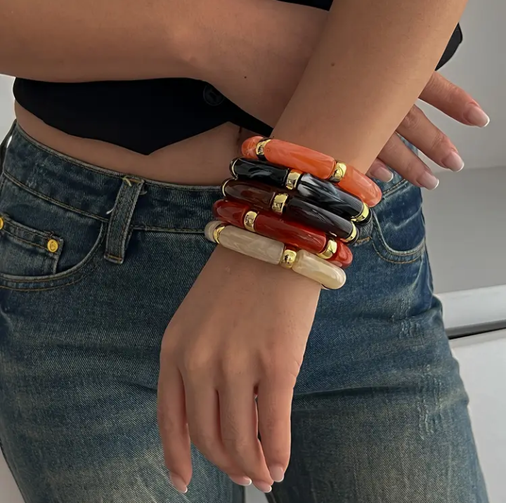 Rose Resin Bracelet