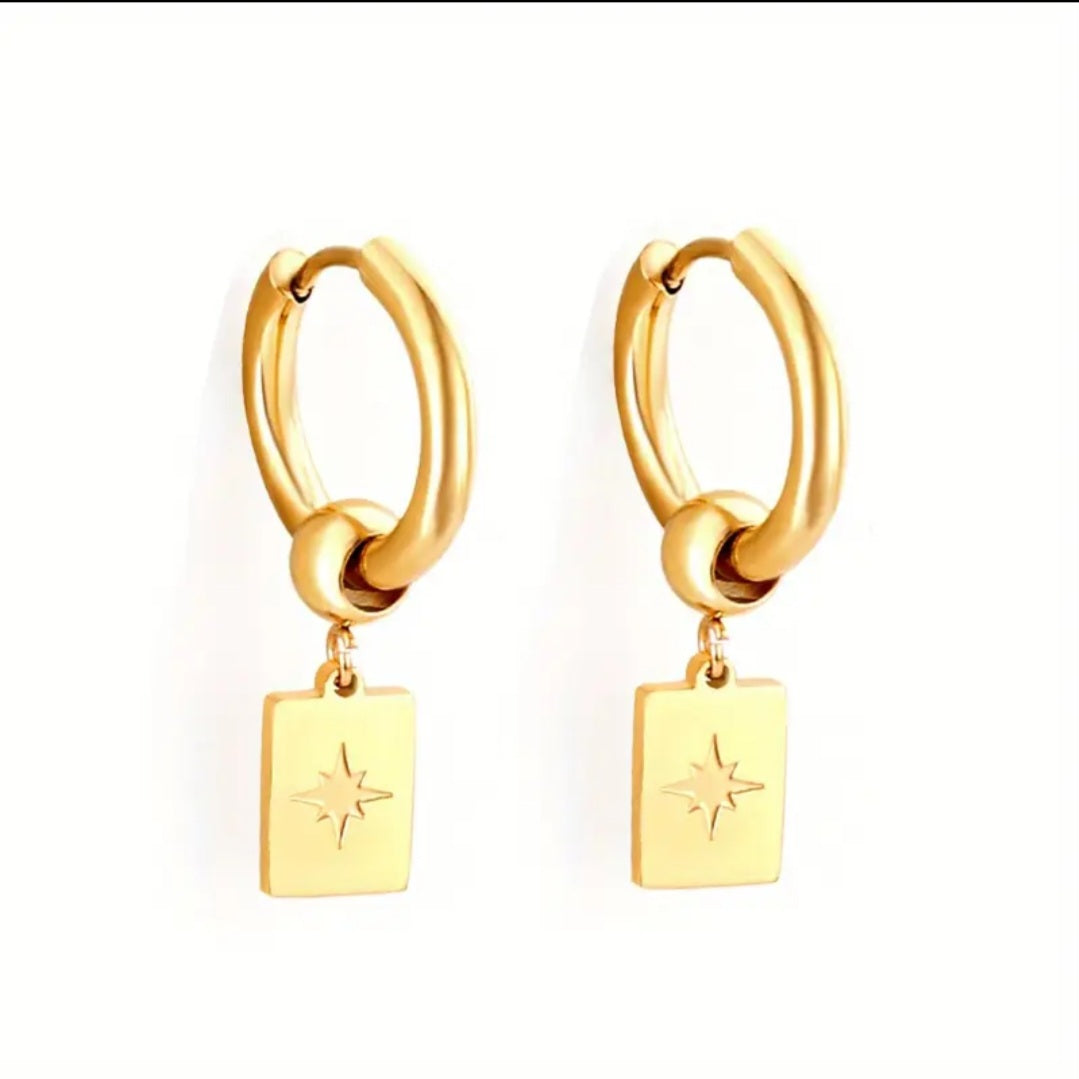 Ria Star Earrings | 18K Gold Plated