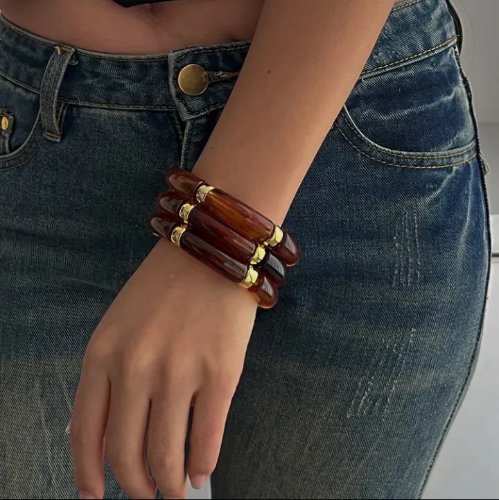 Rose Resin Bracelet